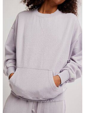 FREE PEOPLE Slow It Down Pullover / Lilac Marble